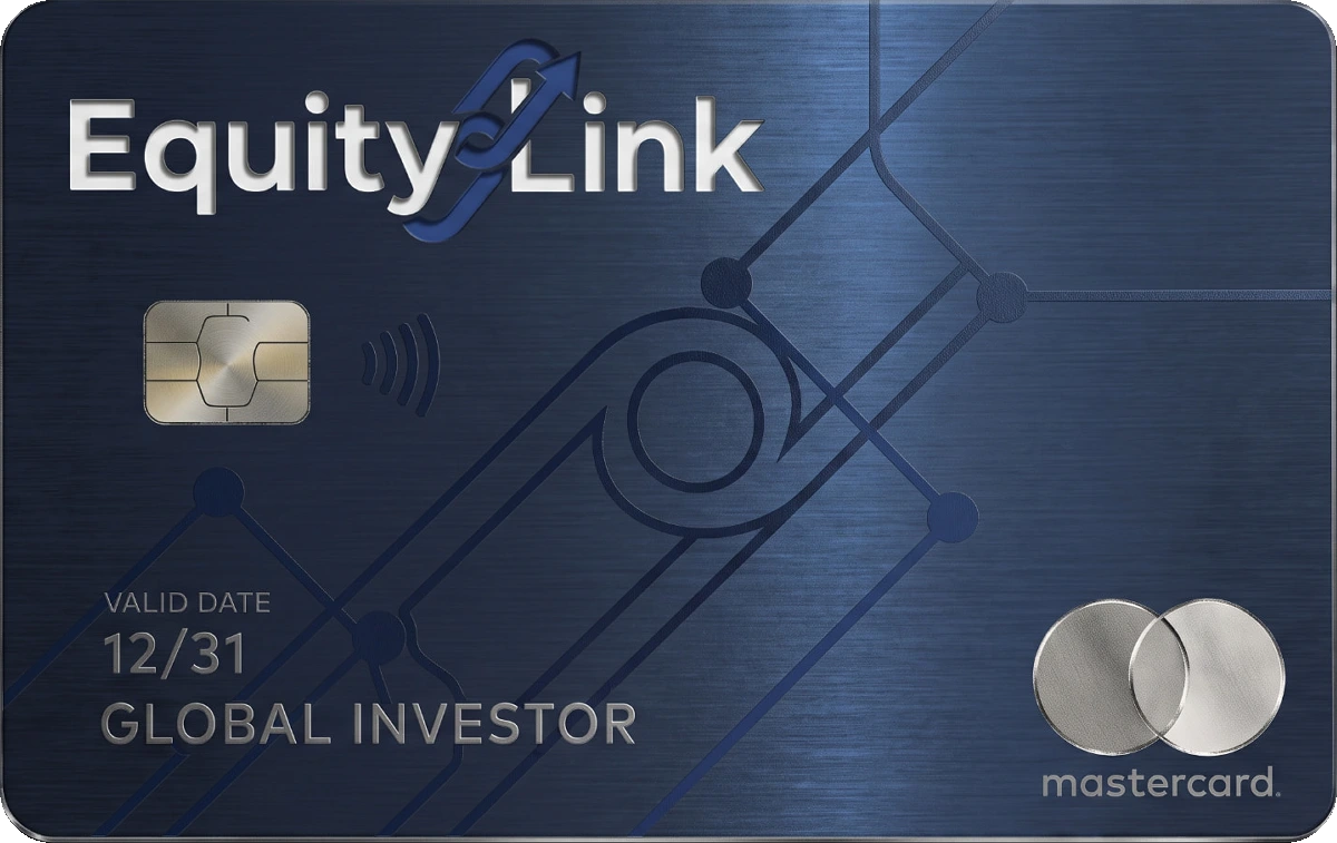 EquityLink Multi-Currency Debit metal card design